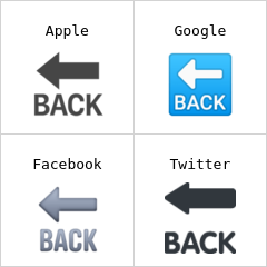 Back med vänsterpil emoji