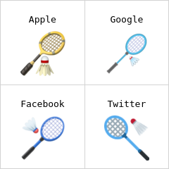 Badminton racquet and shuttlecock Emojis