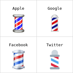 Jalur kedai gunting rambut Emoji