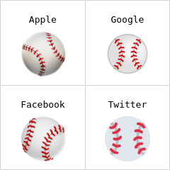 Baseballový míček emodži