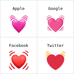 Bankende hjerte emoji