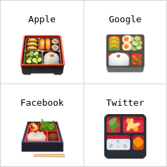 Bento box emoji