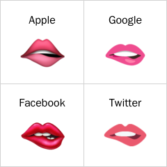 Biting lip emoji