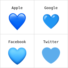 Cuore blu Emoji