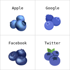 蓝莓水果的表情符号图片