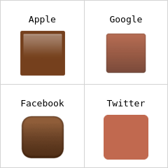 коричневий квадрат емодзі