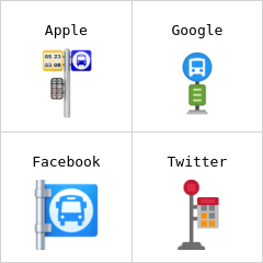 Otobüs durağı emoji