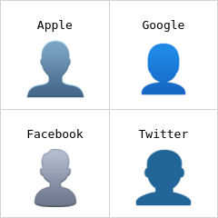 Bust in silhouette emoji