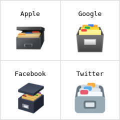 Kotak file kartu emoji