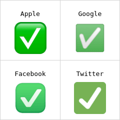 Marca de verificación blanca Emojis