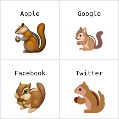 Streifenhörnchen Emoji