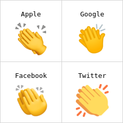 Signo de manos haciendo palmas Emojis