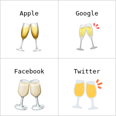 Skålande glas emoji