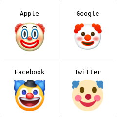 Twarz klauna emoji