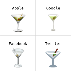 Pahar de cocktail emoji