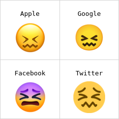 Wajah stres emoji