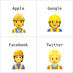 Pekerja konstruksi emoji