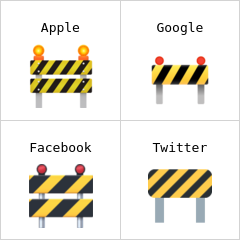 Baustellenabsperrung Emoji
