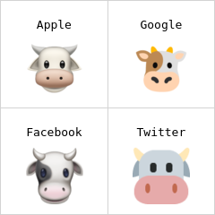Lehmän naama emojit