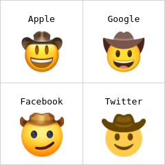 Faccina con cappello da cowboy Emoji