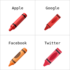 Creion colorat emoji