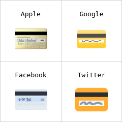 Kredittkort emoji