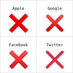 σημάδι x emoji
