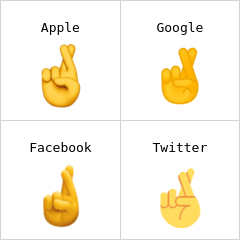 Doigts croisés emojis