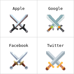 Korslagda svärd emoji