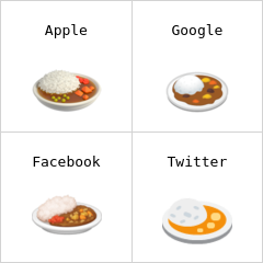 Arroz con curry Emojis