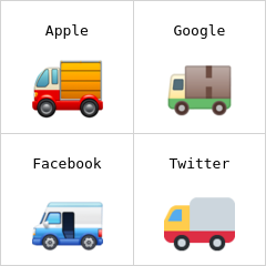 Delivery truck emoji