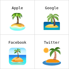 Desert Island Emoji (U+1F3DD)