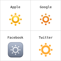 Botão de diminuir brilho emoji