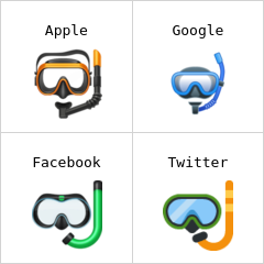 Mască de scufundări emoji