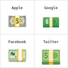 Billet en dollars emojis