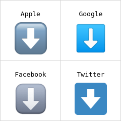 Flecha negra hacia abajo Emojis