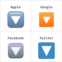 Pulsante a triangolo rivolto verso il basso Emoji
