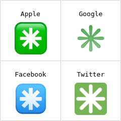 Achtpuntige asterisk emoji