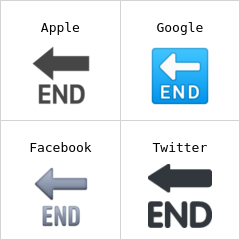 End arrow emoji