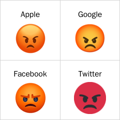 Rosto furioso emoji
