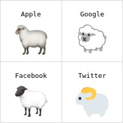 овца эмодзи