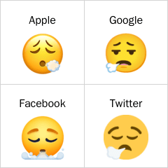 Nefes veren yüz emoji