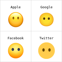 Rosto sem boca emoji