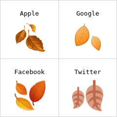 Fallen leaf emoji