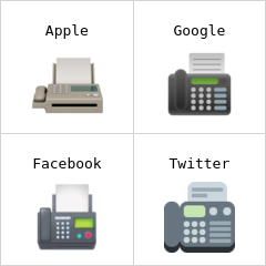 Máy fax biểu tượng