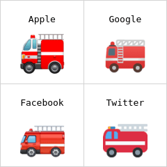 Carro do corpo de bombeiros emoji