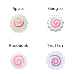 Pastel de pescado con forma de espiral Emojis