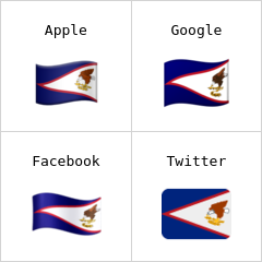 Flagge von Amerikanisch-Samoa Emoji