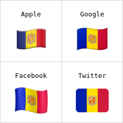 Vlajka Andorry emodži