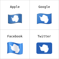 Antarktis flagga emoji
